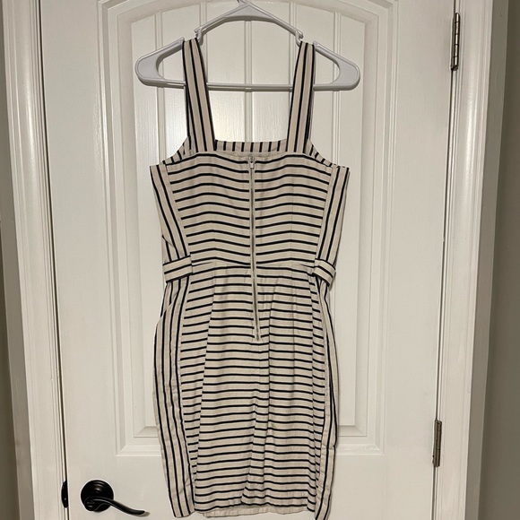 Banana Republic Blue and White Striped Bodycon Dress - Picture 3 of 6